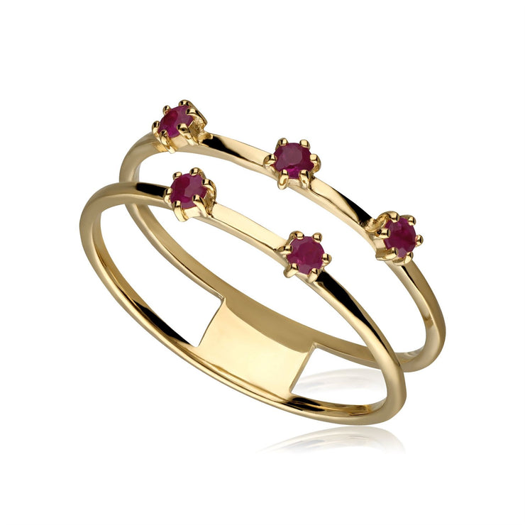 Ruby Double Band Ring