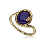 ECFEW™  'The Ruler' Lapis Lazuli Winding Snake Ring